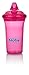 Nuby No Spill Cup With Reversible Valve, 9 Ounce, Pink