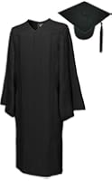 Cap & Gown & Tassel, Set Deluxe Matte Go Green