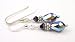 January Garnet Silver Swarovski Crystal Beaded Birthstone Dangle Earrings