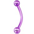 16 Gauge Light Purple Electro Titanium Eyebrow Ring