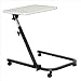Drive Medical Deluxe Pivot and Tilt Overbed Table, Gray & Black