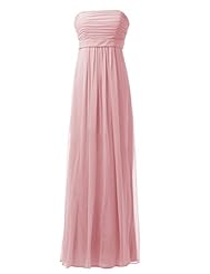Strapless Chiffon Evening Dress/Bridesmaid Dress 