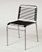 4 Black / Aluminum Bungie Stacking Chair By Euro Style Furniture