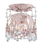 Crystorama 5230-BH-CLEAR Melrose 1-Light Flush Mount in Blush - 5230-BH-CLEAR,