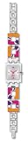Swatch Originals Square Hot Batik Orange Silver Dial Women's watch #SUBK146G