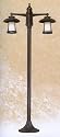 Laguna Ebony Pearl Two Light Post Lantern
