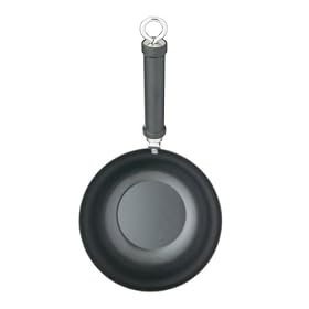 Kitchen Craft Pure Oriental Wok Carbon Steel Non-Stick, 20 cm