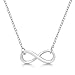 Infinity Necklace .925 Sterling Silver