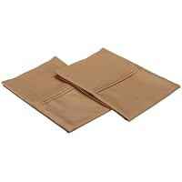 Charisma Madison Solid Standard Pillowcases Set, Camel