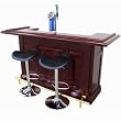 Regal Mahogany Finish Pub Home Bar | Wooden Home Bar with a Mahogany Finish