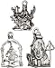 Blue Moon Royal Boheme Metal Charms Hindi #1 Silver 3/Pkg RBCHRM1-18167, 3 Item(s)/Order
