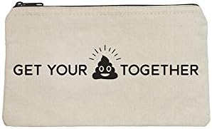 Witty Canvas Zipper Pouch - So Many Uses (Get your s*** together)