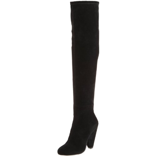 Steve Madden Women's Brewster Knee-High Boot,Black,7.5 M US