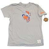 Denver Broncos Gray Double Hit Premium Fitted T-Shirt