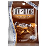 Hershey's Sugar-Free Milk Chocolate Caramel Filled, 3-Ounce Bags (Pack of 12)