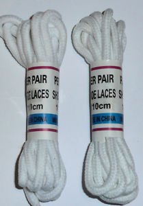 eCobbler White 110Cm Shoe Laces 2 Pairs