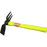 Garden Tool,Handpost Drive w 3 Prong Weeding Hoe w 16 Fiberglass Handle,Indutrial...