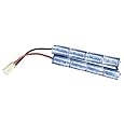Intellect Rechargeable Airsoft Battery: Small Plug/Hand Guard Configuration (1400mAh, 9.6V, 2/3A Cells)