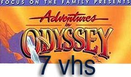 adventures odyssey set 7 vhs: Adventures in Odyssey: A Stranger Among Us, Baby Daze , Someone To Watch Over Me, Once Upon an Avalanche, A Fine Feathered Frenzy (Adventures in Odyssey Series - Episode 3- VHS tape), Shadow of a Doubt , adventures odyssey star quest