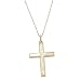 Footprints 14K Gold Cross Pendant