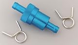 Edelbrock/Russell 645140 Blue Anodized Aluminum Street Fuel Filter