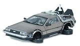 "1/18 Diecast Model Delorean Time Machine From ""Back to the Future 2"" Movie."