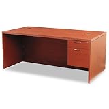 11500 Series Valido Right Pedestal Desk, 72w x 36d x 29-1/2h, Henna Cherry