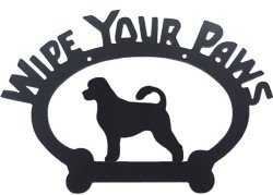 Wipe Your Paws Sign - Portuguese Water Dog