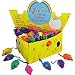 60 Zanies Furry Rattling Rainbow Mice (in Cheese Wedge Display Box) Cat Toy
