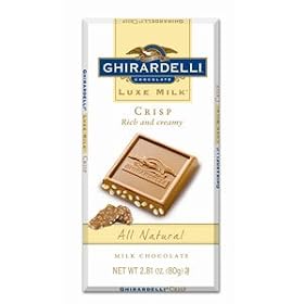 Ghirarelli Chocolate Luxe Milk Chocolate Bar with Crisp, 2.81 oz
