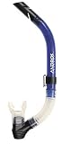 Akona Andros Semi-Dry Top Snorkel with Purge and Large Ergonomic Silicon Mouth Piece for Snorkeling, Scuba Diving