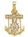 14K MARINIER'S CROSS PENDANT FITS 4.5MM