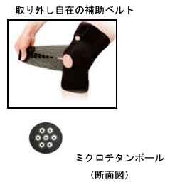膝の不安定な動きをカバーし、違和感等からしっかりサポート！　ファイテン　アクアチタン・プロ　ひざサポーター　Ｍ（もも周り３４～４０ｃｍ）