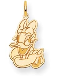 Disneys Daisy Duck Charm in 14 Karat Gold - 3/4 Inch