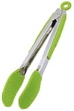 Progressive International 9 Inch Silicone Gripper Tongs,(green)
