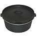 Cajun Cookware Seasoned Cast Iron Camp Pot Without Legs - 4.5 Qt.