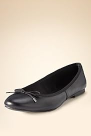 Leather Slip On Bow Pumps