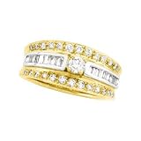 14K Two-Tone Gold Diamond Engagement Ring - 1.00 Ct.