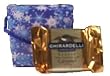 Ghirardelli Milk Chocolate Squares with Caramel Filling Small Holiday Gift Box