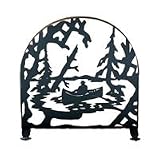30″W X 30″H Buffalo Arched Fireplace Screen
