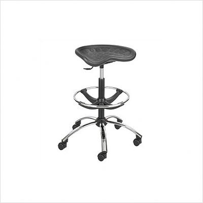 Sit-Star Stool with Chrome Base Color: Blue