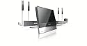 Philips HTS9800 6.1ch Cineos Multi-region capable DVD Tallboy - Home Cinema System - With SACD Playback - BlackWireless Rear Speakers