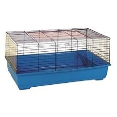 Kaninchenk�fig Nibbels 120cm blau inkl. Bonus-Paket