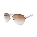 Women's Small Size Aviator Sunglasses Petite Half Rim Aviators