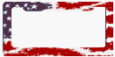 USA Patriotic #2 License Plate Frame (Made of Plastic)