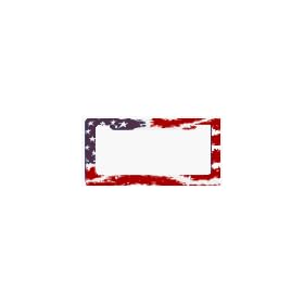 Buy USA Patriotic #2 License Plate Frame (Made of Plastic) by Lpsusa now!