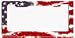 USA Patriotic #2 License Plate Frame (Made of Plastic)