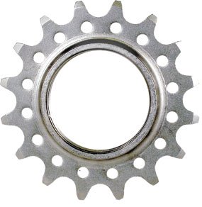 Track Cog 18T 1/2 X 1/8 SILVER CHROMOLY