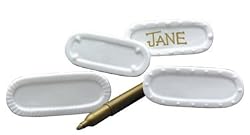 RSVP Classic Porcelain Nameplate Place Cards
