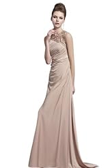 Chiffon/Taffeta/Tulle Cocktail Crystals Applique Beaded Crystal Lace Backless Homecoming Dress 